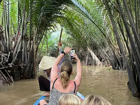 Vinh Trang Pagoda visited on the Mekong Delta cooking class tour