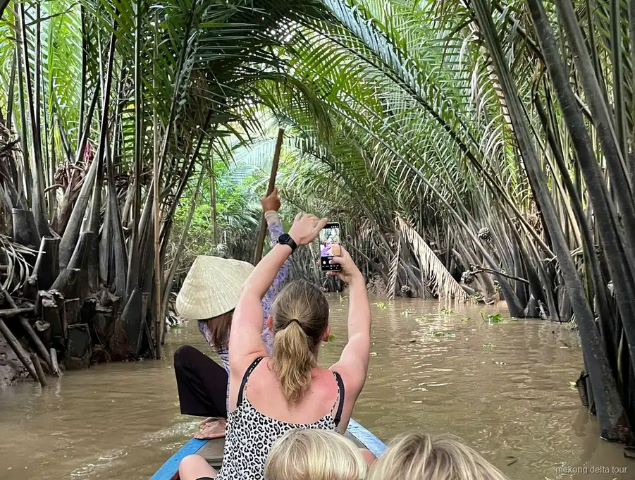 Vinh Trang Pagoda visited on the Mekong Delta cooking class tour