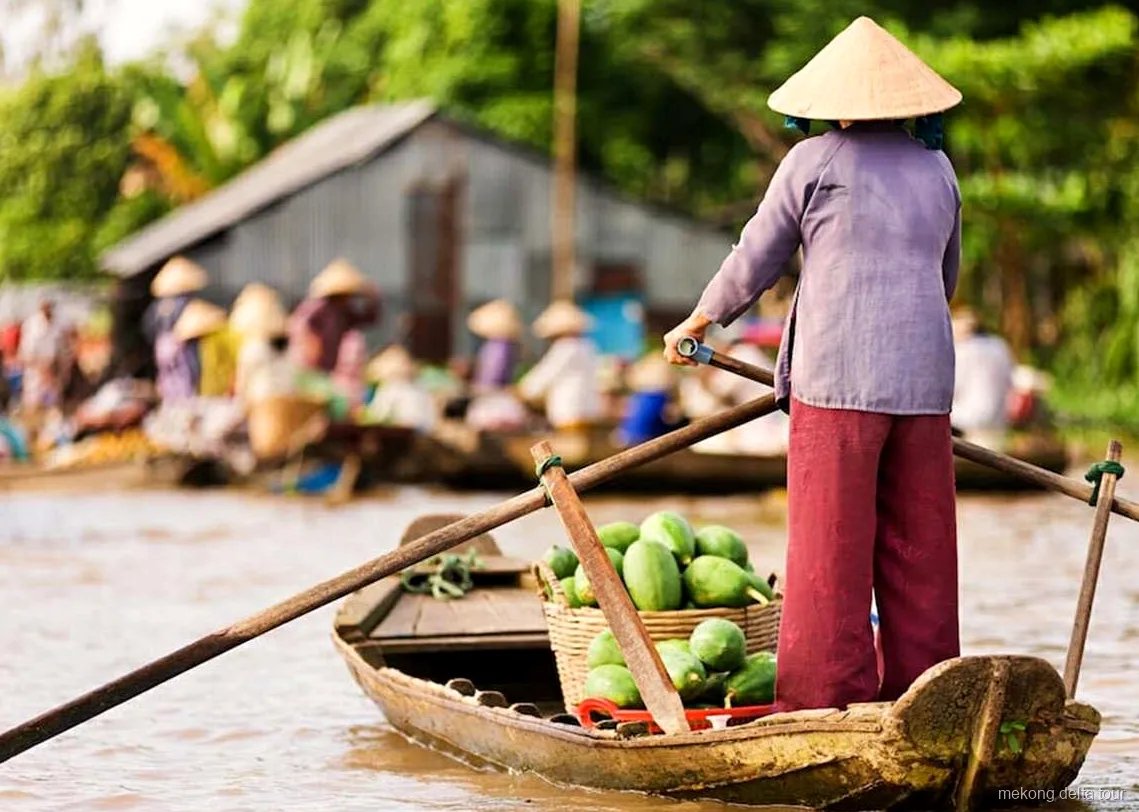 Private boat cruise on the Mekong River during the private Mekong Delta tour