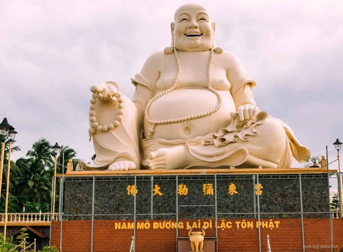 Vinh Trang Pagoda visited on the private Mekong Delta tour